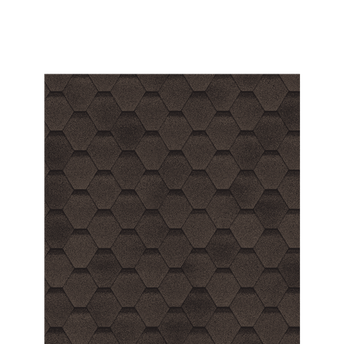 Гибкая черепица Шинглас Финская Соната Коричневая Shinglas 3м2