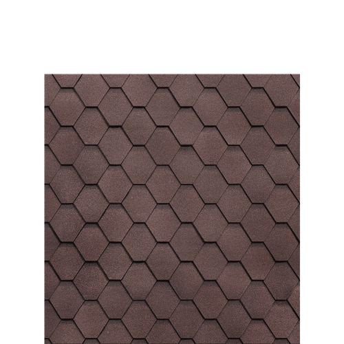 Гибкая черепица Шинглас КЛАССИК Кадриль Гранат Shinglas 3м2