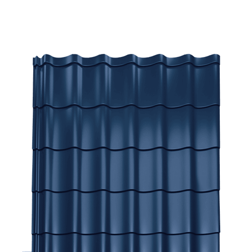 Металлочерепица Монтеррей полиэстер 0,4 RAL-5002 ультрамариново-синий
