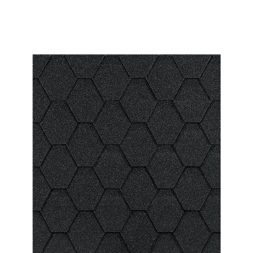 Гибкая черепица Docke EURASIA ШЕСТИГРАННИК Серый