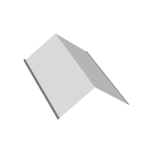 Конек плоский 150х150 мм 2м цвета RAL