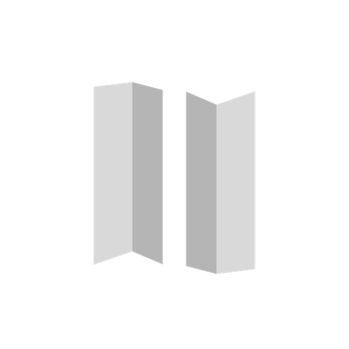 Планка УГЛА НАРУЖНОГО 100х100х2000мм (белая)