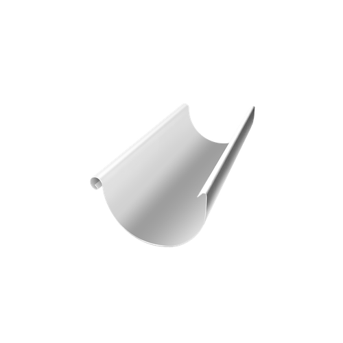 Желоб полукруглый для водостока Grand Line Optima Гранд лайн 125мм, 3м металлический, цвета RAL