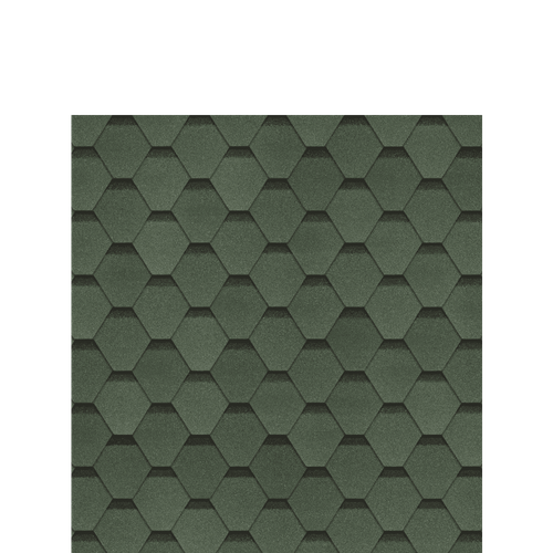 Гибкая черепица Шинглас УЛЬТРА Самба Малахит Shinglas 3м2