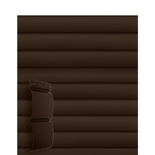 Сайдинг Блок-хаус Grand Line Acryl темный дуб (3,0м)