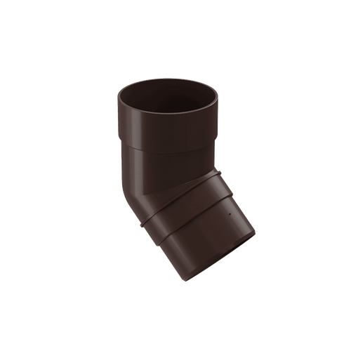 Docke PREMIUM Колено 45˚ шоколад для водостока пластик