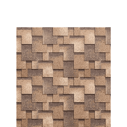 Гибкая черепица Шинглас КЛАССИК Румба Арахис Shinglas 3м2