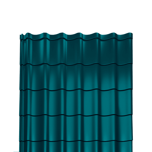 Металлочерепица Монтеррей полиэстер 0,4 RAL-5021 водная синь