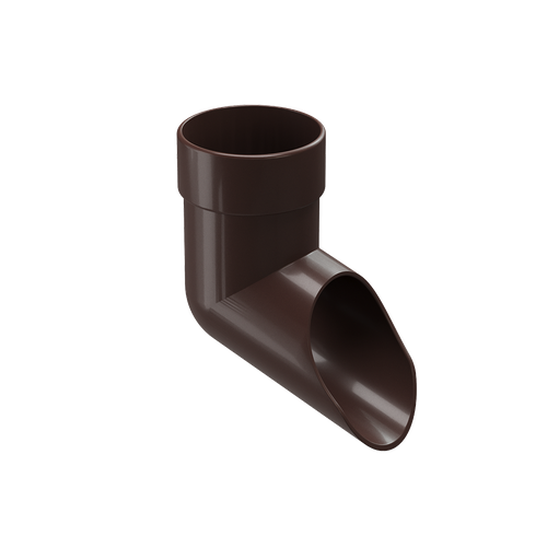 Docke LUX Наконечник 100мм (Шоколад) для водостока пластик